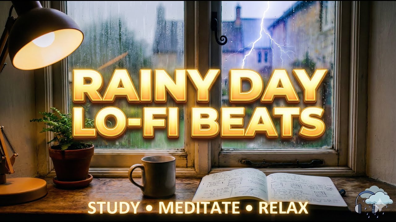 Rainy Window Ambience with Lo-Fi Music | Deep Focus & Meditation