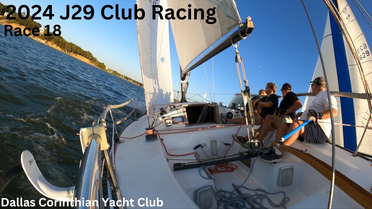 J29 Wednesday night club racing Race 18. With onboard crew conversation and tactics.