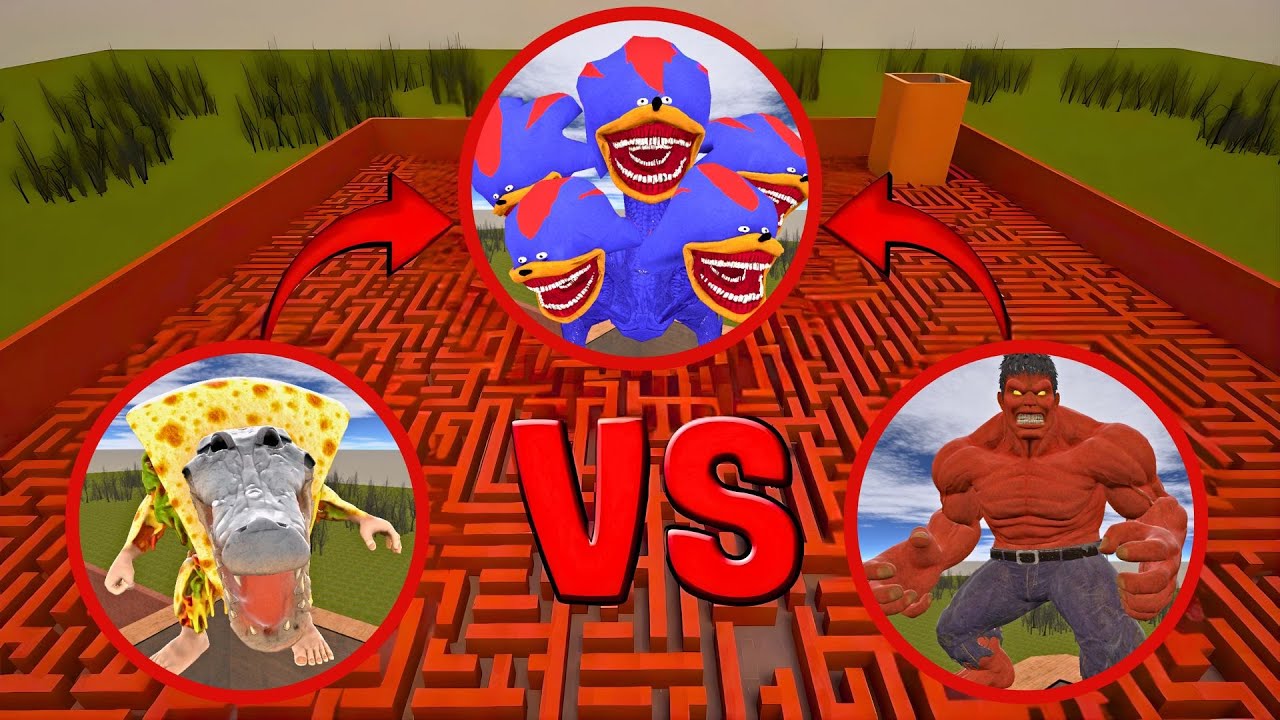 TUNG TUNG SAHUR  vs RULK vs SONIC HYDRA and SCP 096 Who Wins in EPIC Garry's Mod