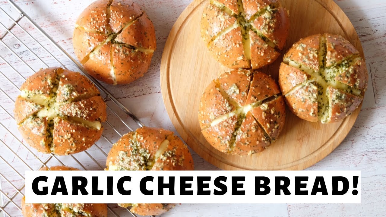 KOREAN GARLIC CHEESE BREAD KEKINIAN! | Luvita Ho