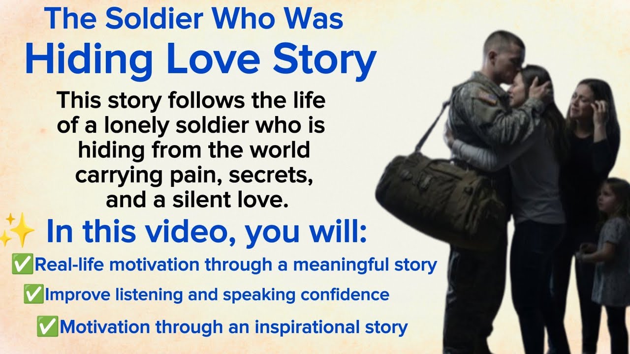 An Emotional Story: The Soldier Who Was Hiding Love Story ⭐ Learn English With Stories ✅ Level 3