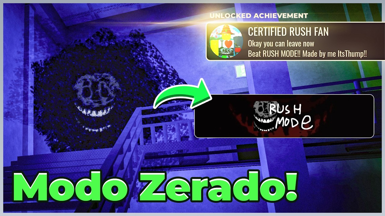 ZEREI o MODO RUSH de Forma INSANA no DOORS 👁️ KKKKKKKK