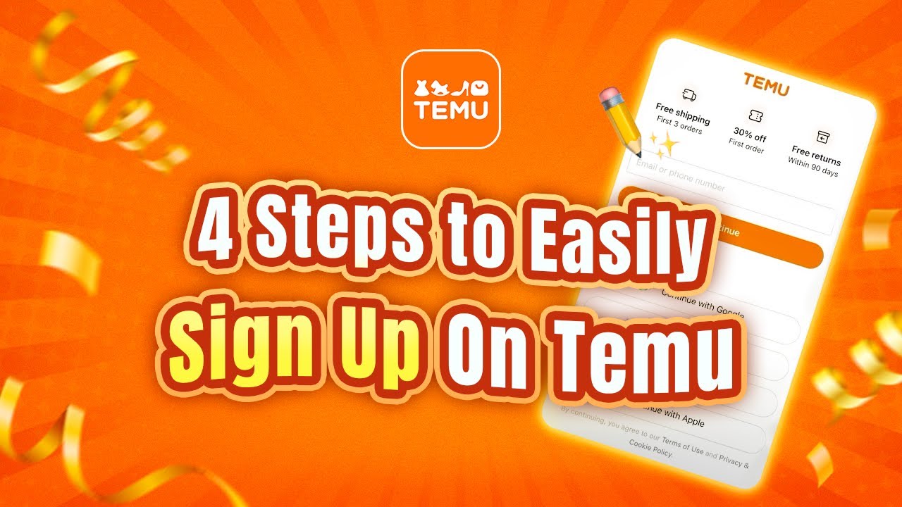 How to sign up on Temu APP