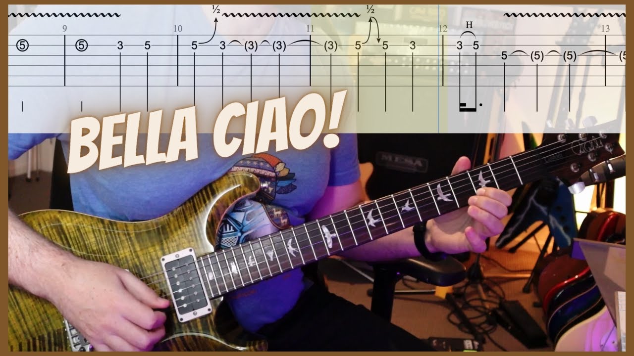 Bella Ciao - Rock/Metal Guitar Cover (with Guitar Tabs)!