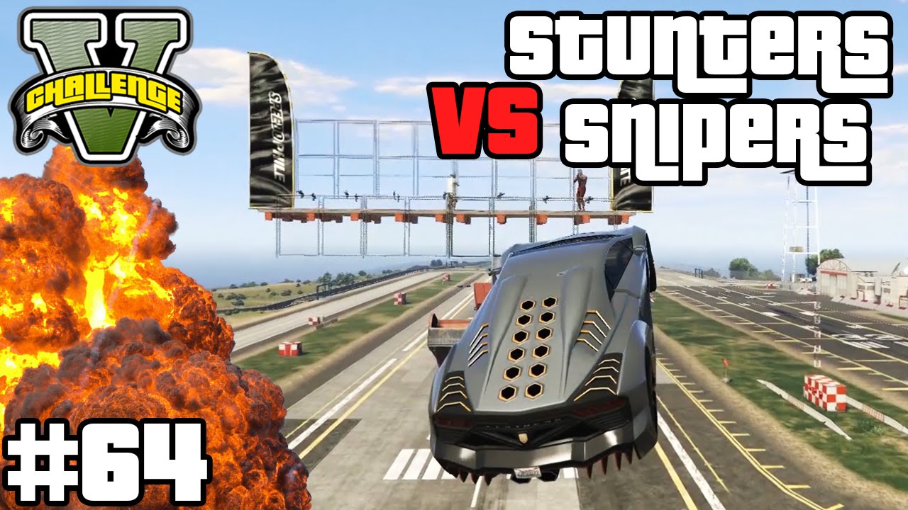 SNIPERS VS STUNTERS - MARBOSSA DER SERIENKILLER! | GTA V CHALLENGES