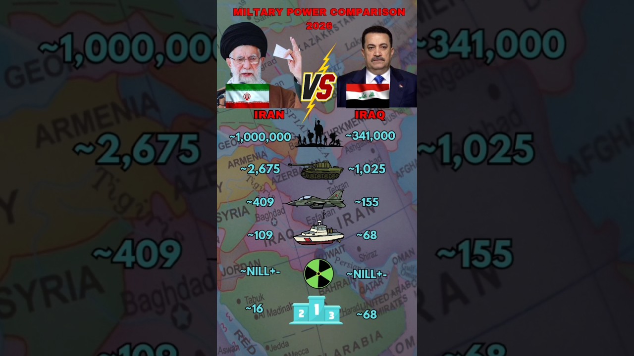 Iran vs Iraq Military Power 2026