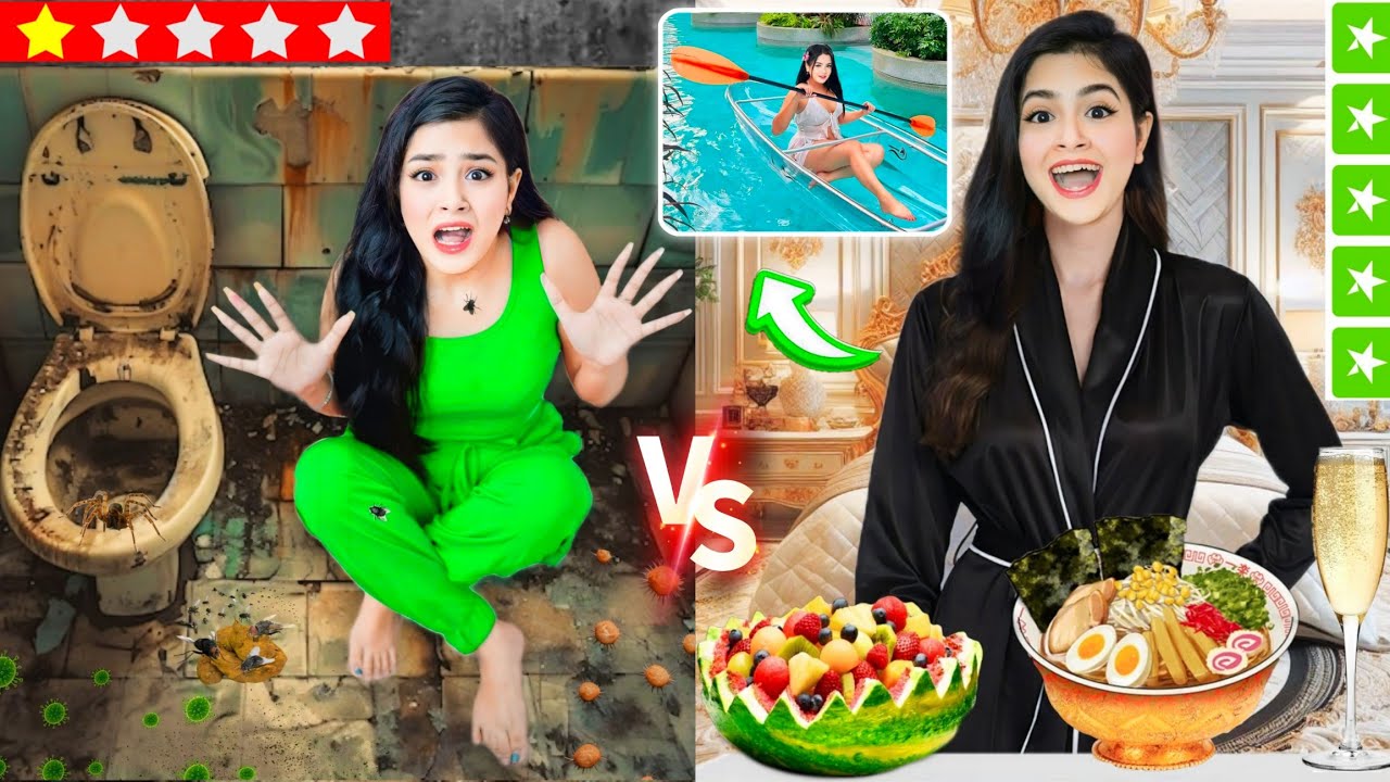 1 STAR Hotel Vs 5 STAR Hotel 🤯 *Worst Mistake of My Life* 🤮 Cheapest Vs Most Expensive Hotel