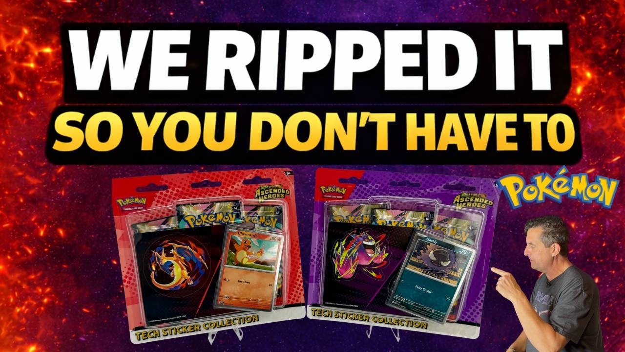 We Ripped Ascended Heroes So You Don’t Have To (Charmander & Gastly Tech Sticker Collection)