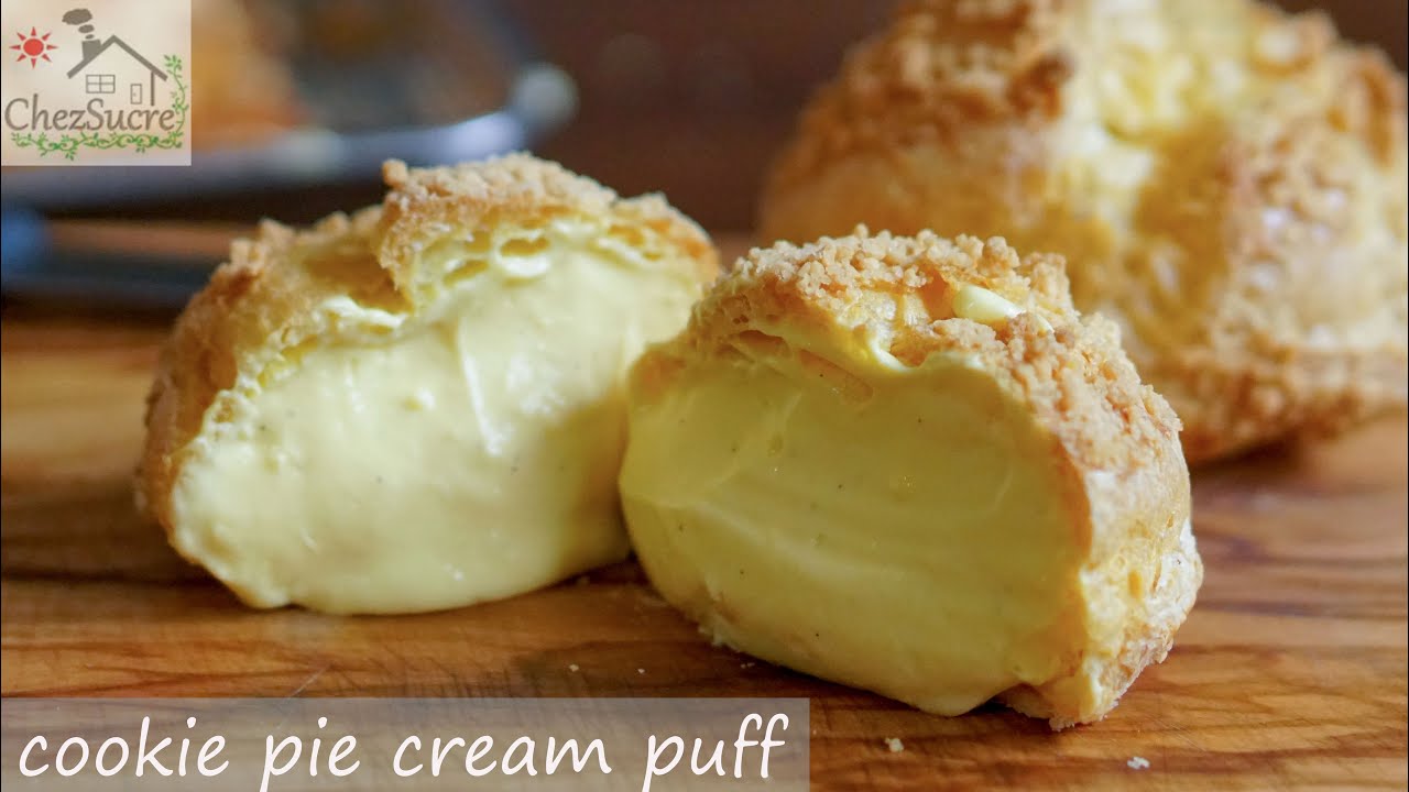 クッキー＆パイのシュークリーム レシピ/Cookie Pie Cream Puff Recipe