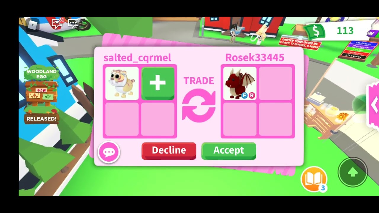 Asmr | trading gold tiger in adopt me | roblox