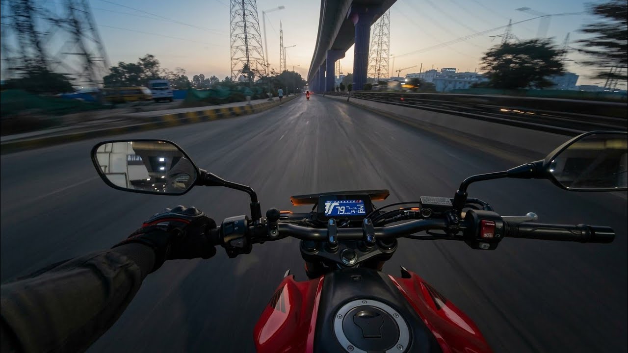 CB300R Pure Engine Sound | Early Morning Bike Ride through bangalore