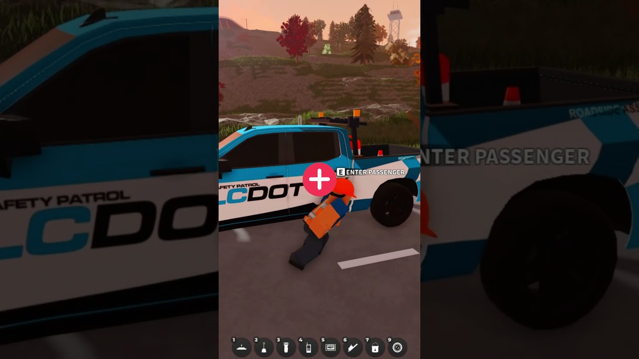 🛣️ Как РЕАЛИСТИЧНО заблокировать дорогу, играя за DOT в ER:LC Roblox #roblox #erlc #shorts #erlcr...