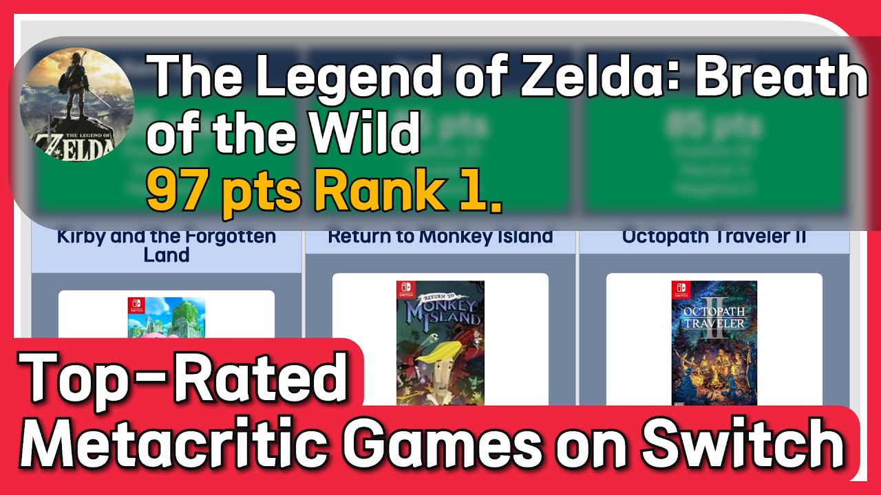 Top 300 Highest-Rated Nintendo Switch Games on Metacritic