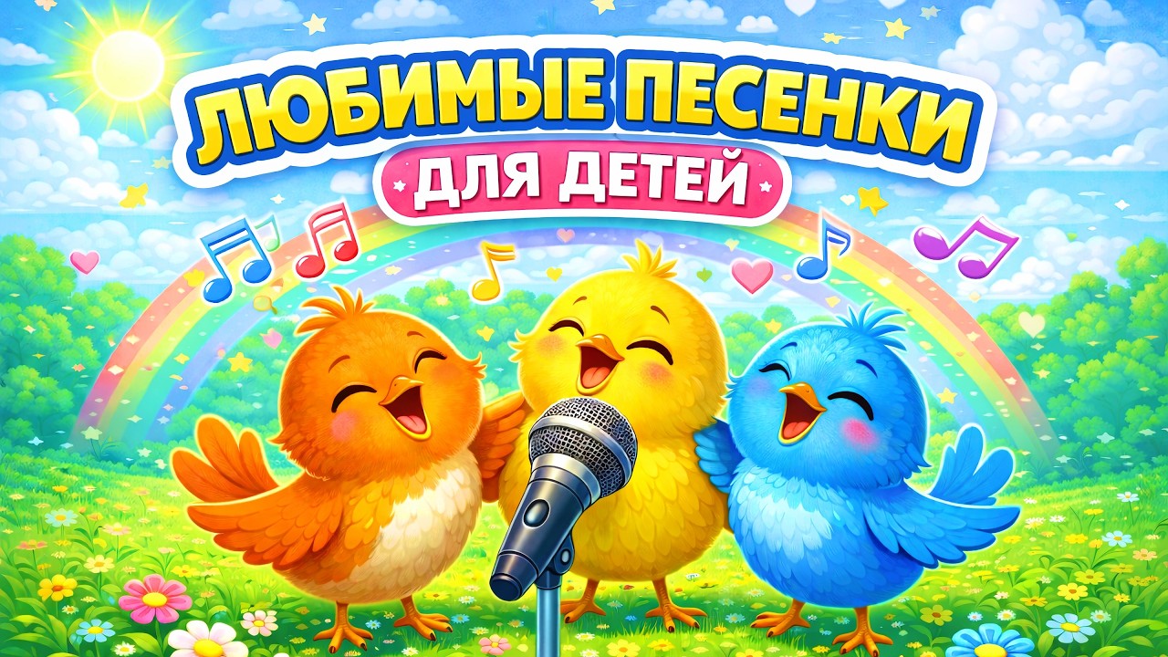 Весёлые песенки для детей 🐦🎤 Птички поют | Сборник весёлых и добрых песен
