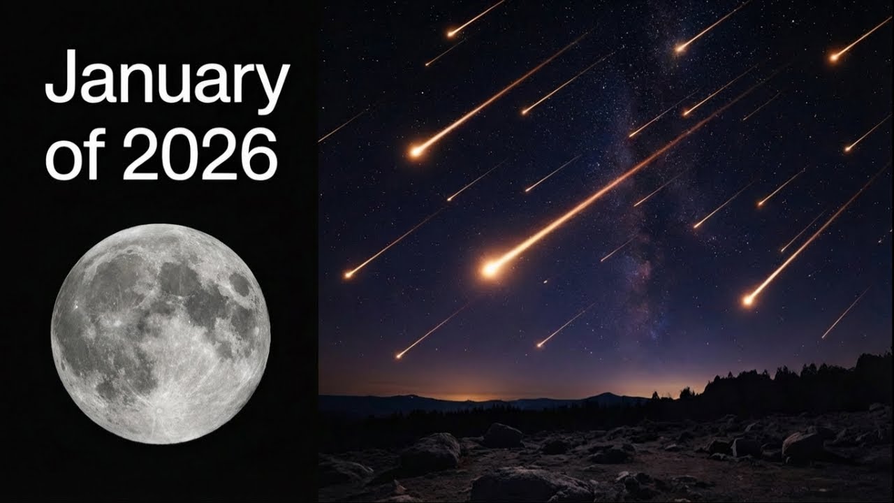 Quadrantids Meteor Shower & Full Moon, Night Sky Events of January 2026!