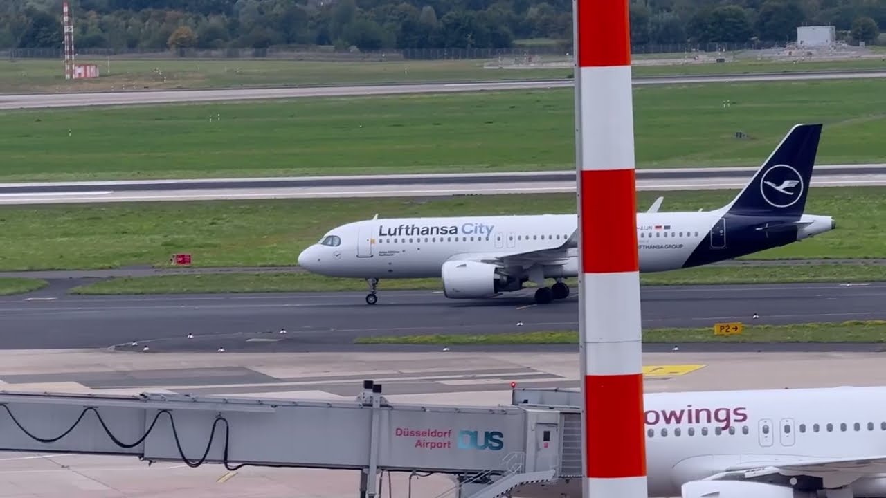 ✈️ Flugzeug Start & Landung am Flughafen Düsseldorf ✈️