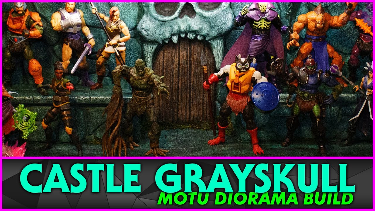 He-Man & The Masters Of The Universe MOTU Castle Grayskull Diorama Display Environment Build