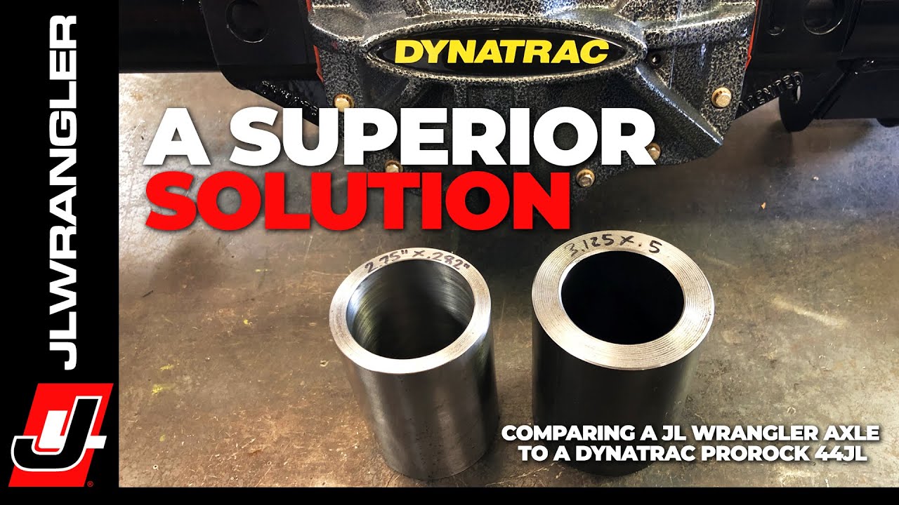 Jeep JL Wrangler Front Axle Dana Housing Compared to a Dynatrac ProRock 44
