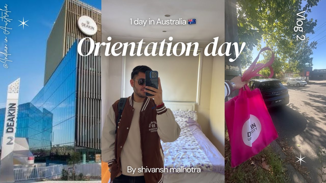 Orientation day at Deakin University / International student / day 1 in Australia 🇦🇺 …..🇮🇳