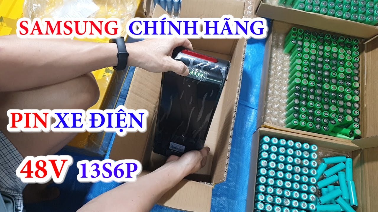 pin 18650 sumsung sony chính hãng khối pin xe điện thanh lý