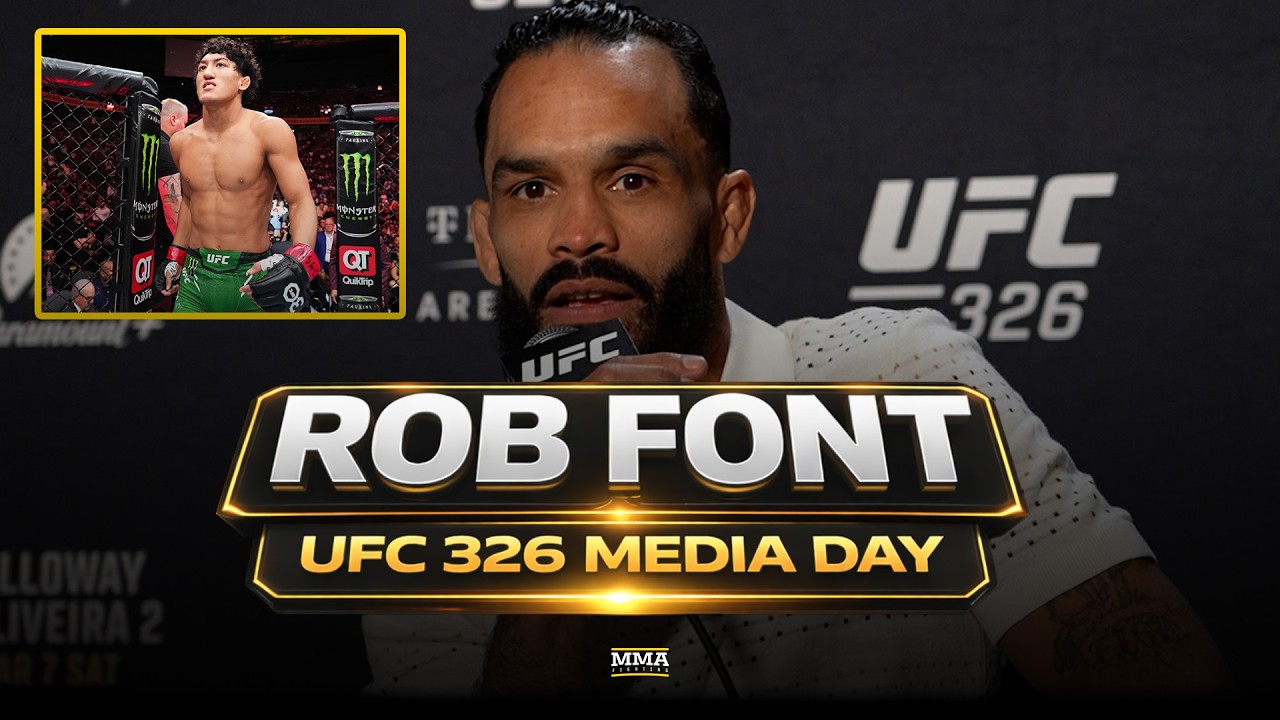 Rob Font LAUGHS At Age Gap With Raul Rosas Jr. | UFC 326 | MMA Fighting