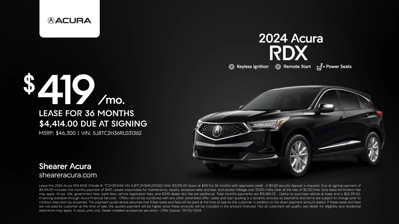 Acura RDX 07/11/2024 4050728
