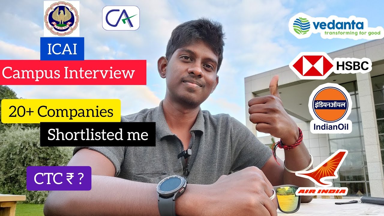 My ICAI campus Interview experience | IOCL | Vedanta | Big4s | HSBC | Campus process | CTC ₹ ????