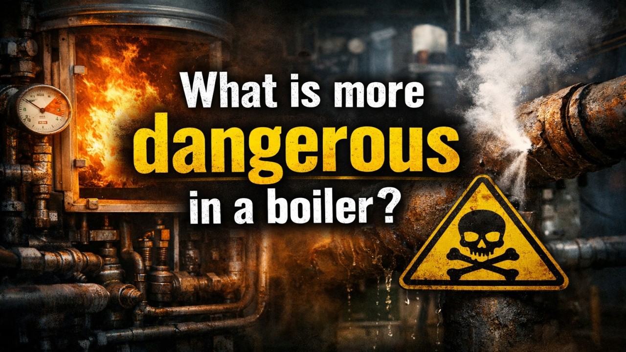 What is more dangerous in a boiler?