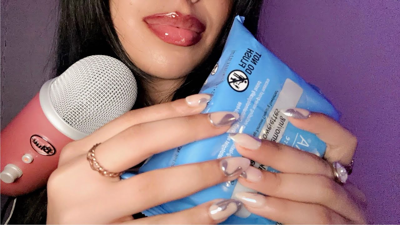 ASMR~  Tongue Clicking Mouth Sounds & Crinkle Sounds  (Brandon’s CV) 😴✨