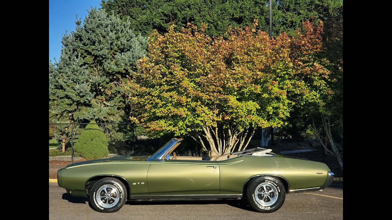 1969 Pontiac GTO Convertible 400 V8 AT PS PDB PHS - SOLD -