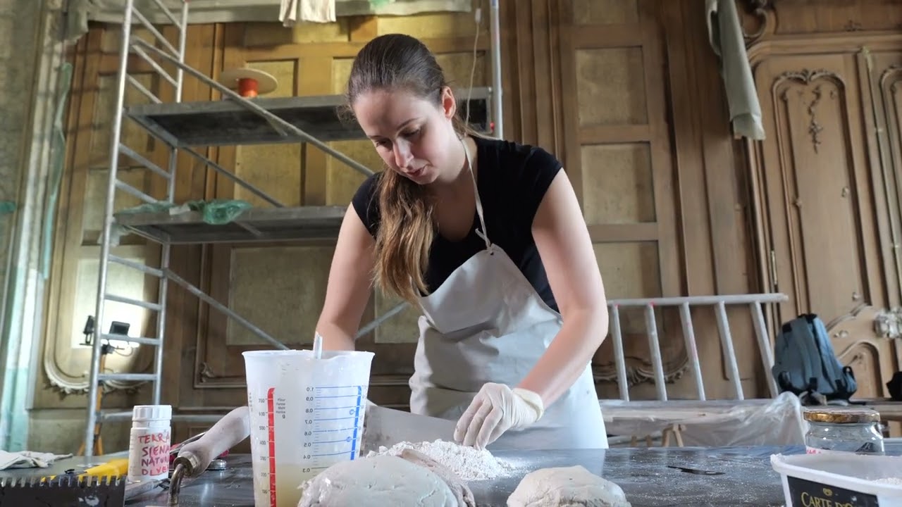Az Érseki Palota megújulása - Műmárvány elemek restaurálása