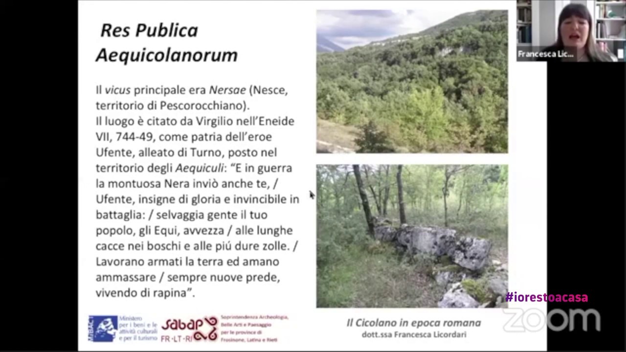 Soprintendenza ABAP Frosinone, Latina, Rieti - La romanizzazione del Cicolano #iorestoacasa