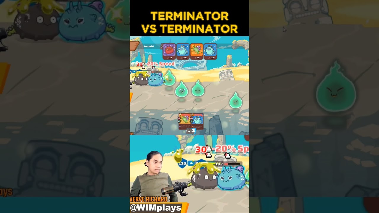 Terminator vs Terminator#gaming #gamingclips #gamingph #Axie #AxieInfinity #Terminator #Mech #shorts