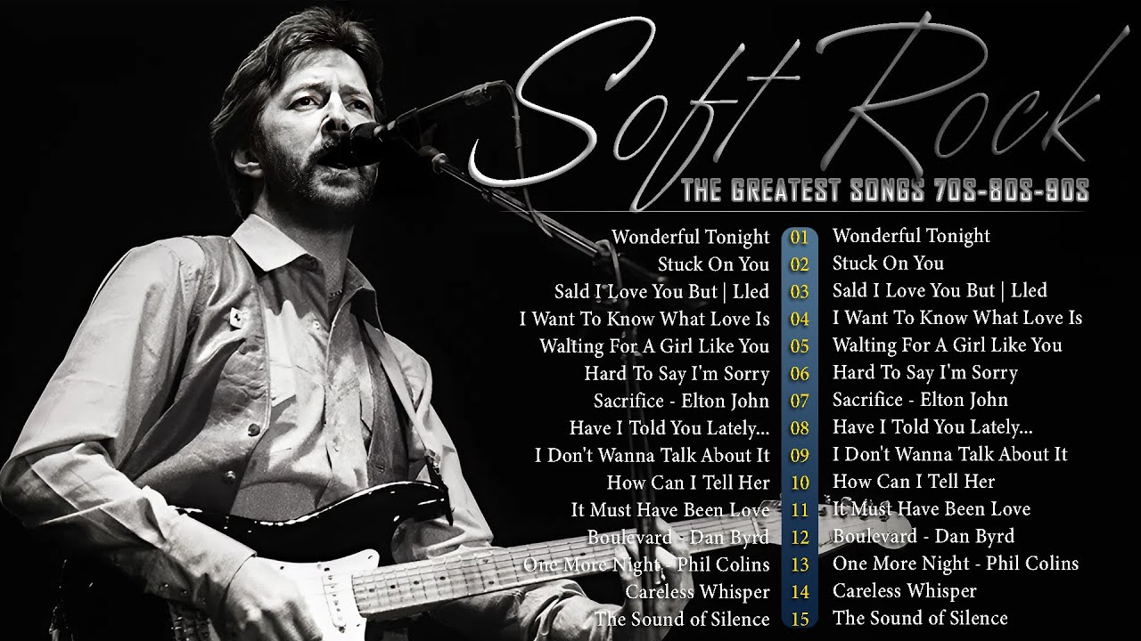 Eric Clapton, Elton John, Phil Collins, Lionel Richie, Bee Gees 📀 Soft Rock Love Songs 70s 80s 90s