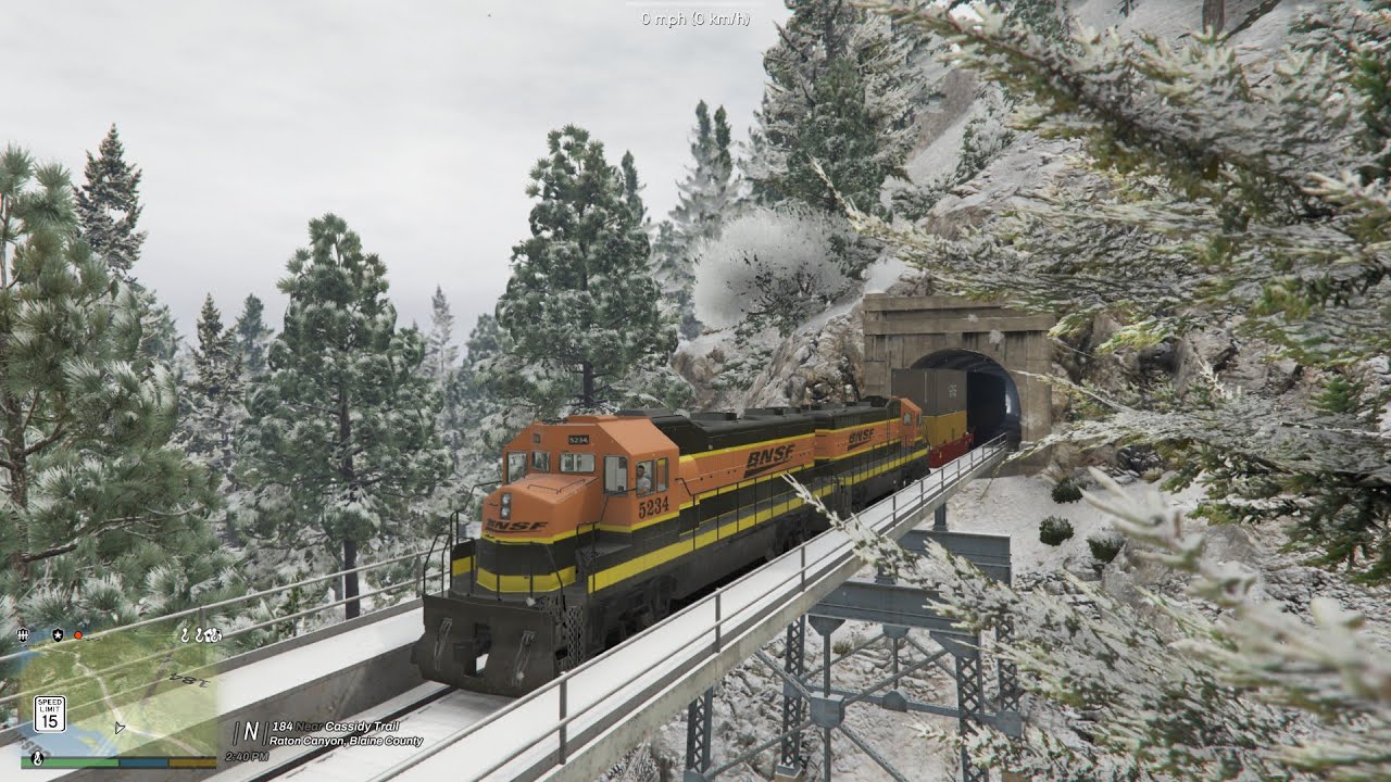 GTA 5 TRAIN MOD 2 TRAIN 2 TRACKS