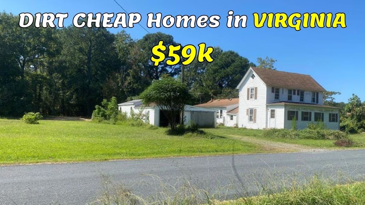 VIRGINIA'S SECRET: 5 FARMHOUSES WITH LOW TAXES & LAND Under $99K