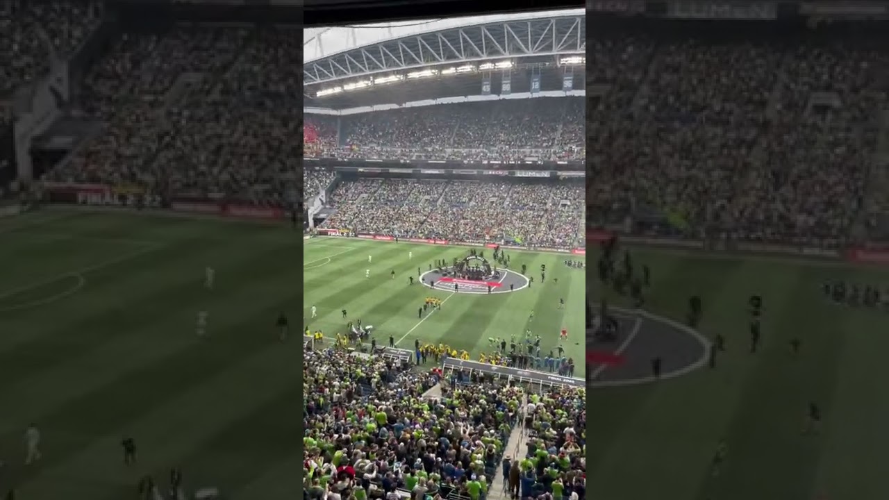 The atmosphere at Lumen Field! Concacaf Champions League FINAL ⚽️ #concachampions #sounders
