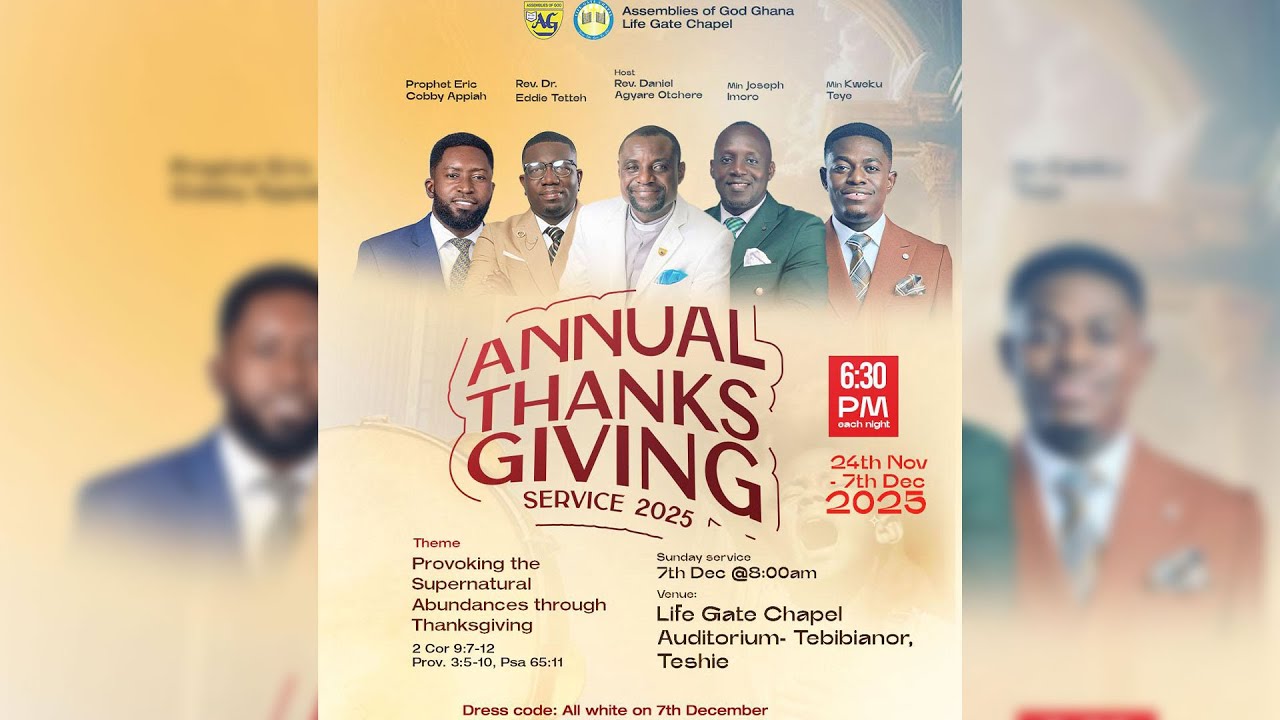LIVE || ANNUAL THANKSGIVING SERVICE || 7-12-2025 || CLIMAX
