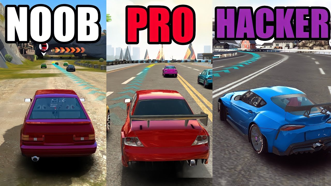 NOOB vs PRO vs HACKER in Race Max Pro