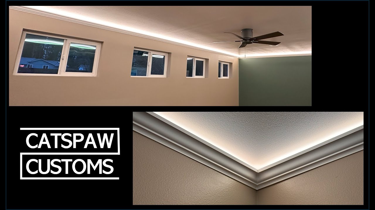 DIY Crown Molding for LED Backlighting