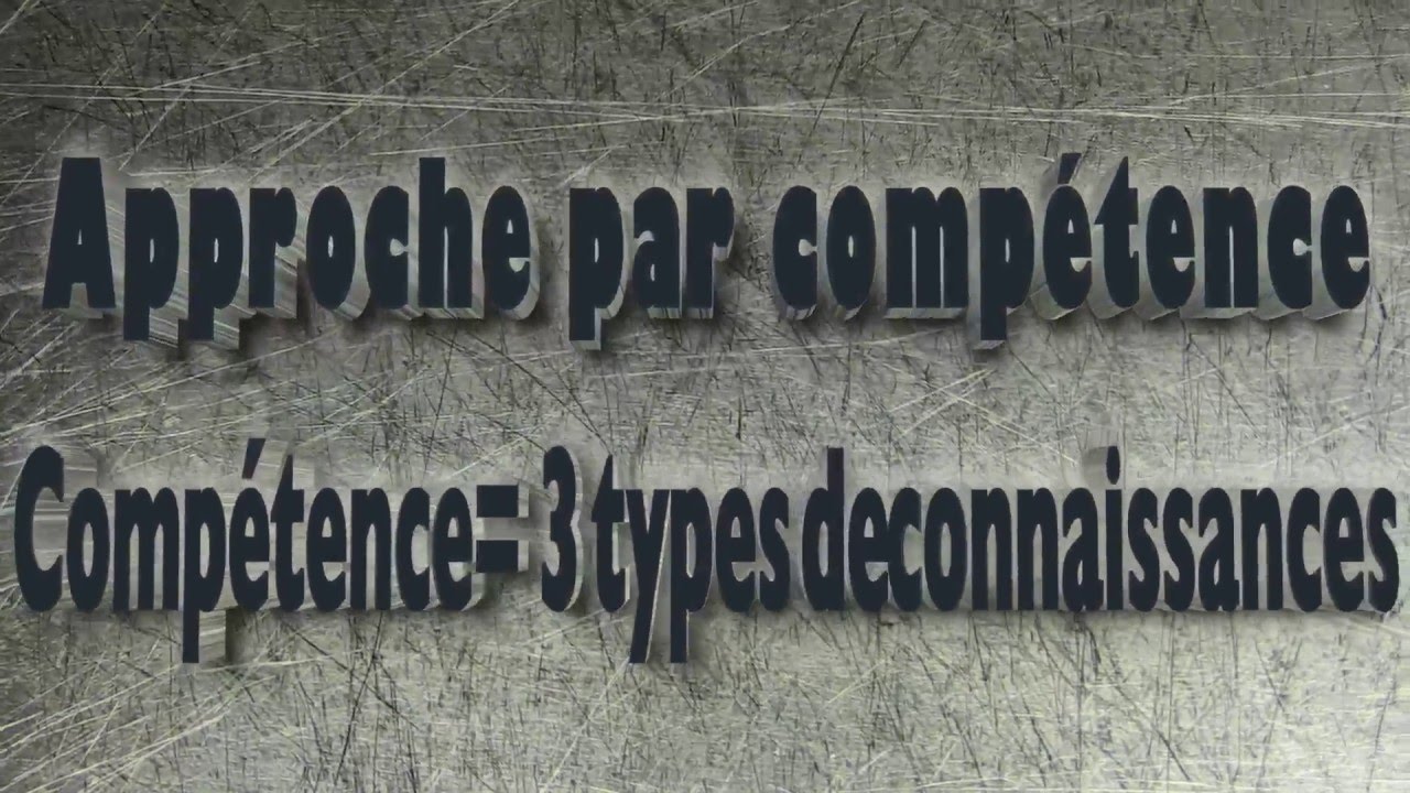 Connaissances et compétence