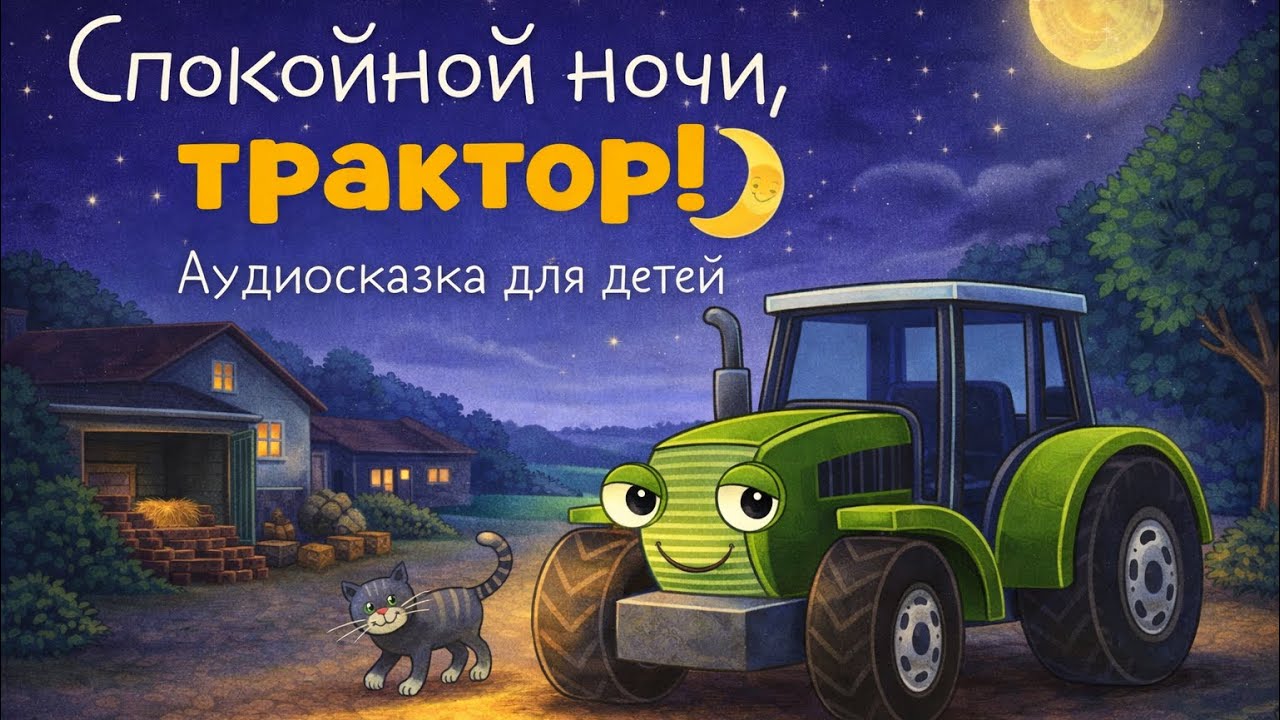 Спокойной ночи, трактор! 🚜🌙 | Аудиосказка для детей