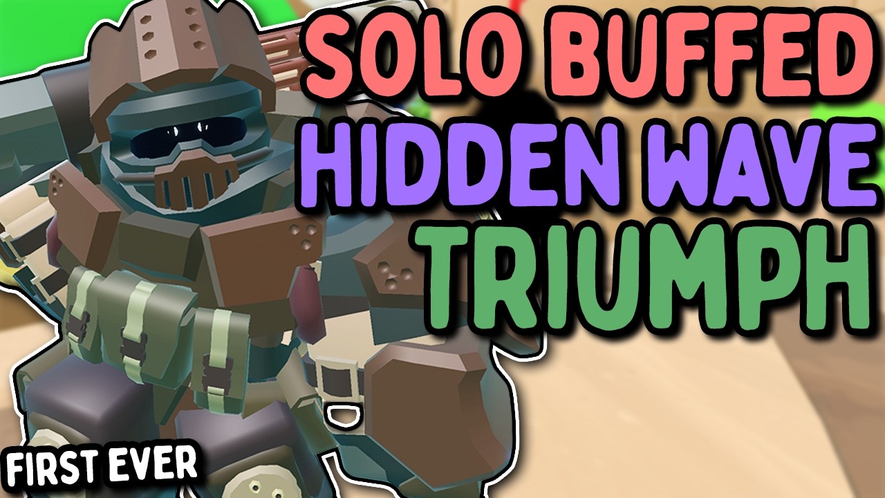 [FIRST EVER] Beating Solo Superbuffed Hidden Wave | TDS