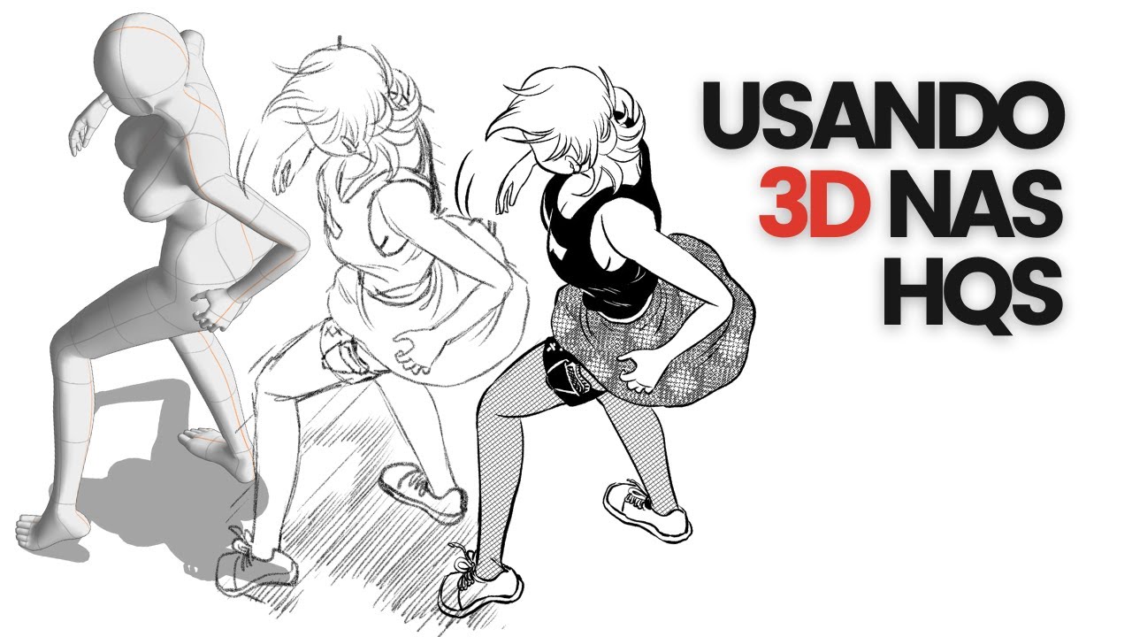 Usando ferramentas 3D para fazer quadrinhos