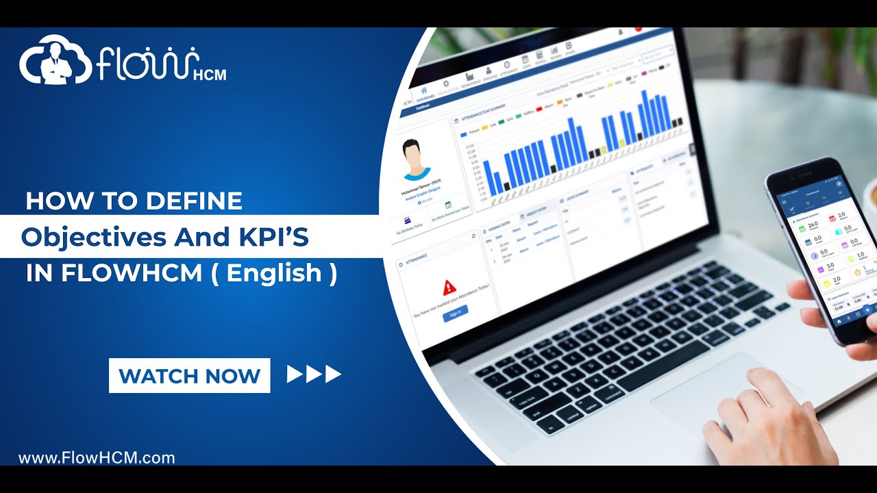 How to Define Objectives and KPI's In Performance Management Software | HRMS FlowHCM (English)