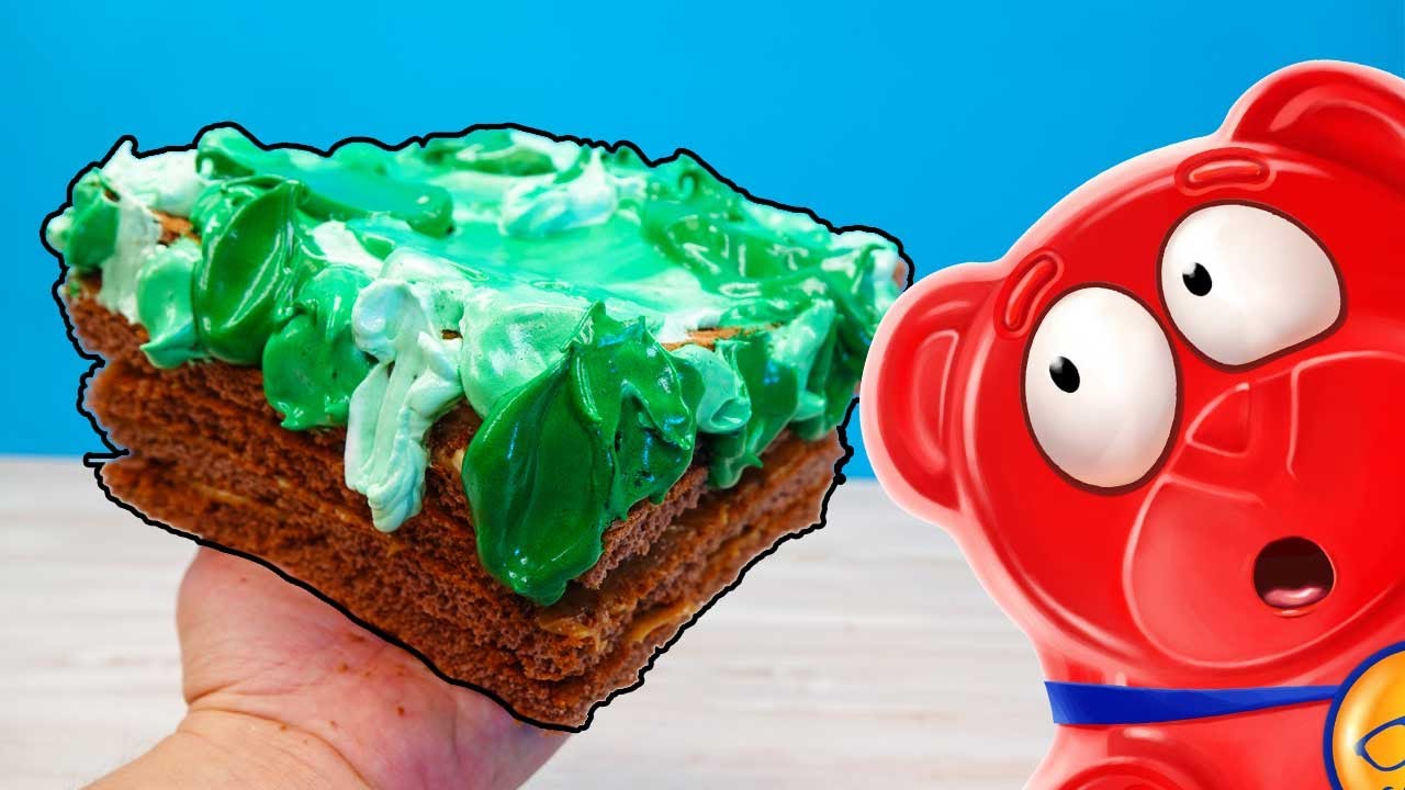 RECEITA DE BOLO DE MINECRAFT COM O URSO VALERA