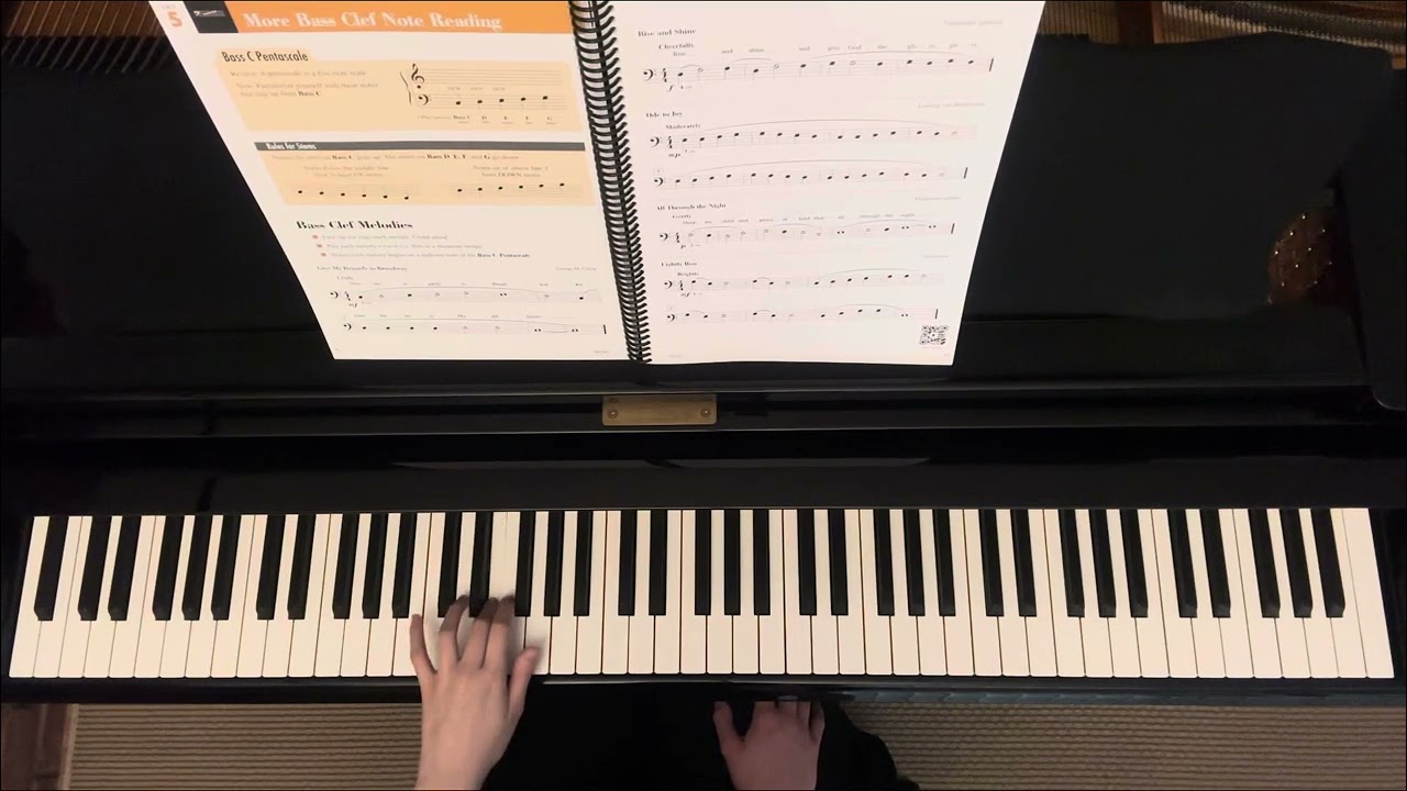 Bass Clef Melodies: All Through the Night | Adult Piano Adventures All-In-One Piano Course