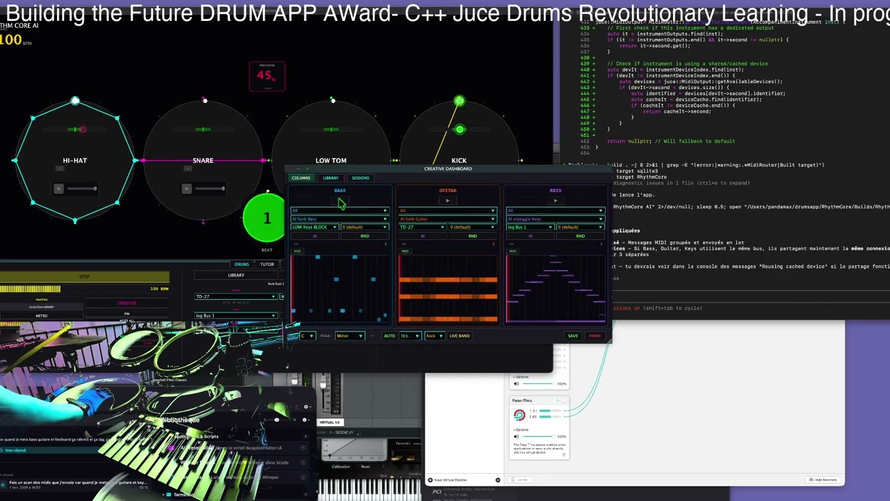 Piano - Music Plugins - Improvisation - Artificial Intelligence testing - Sometimes Drums and other