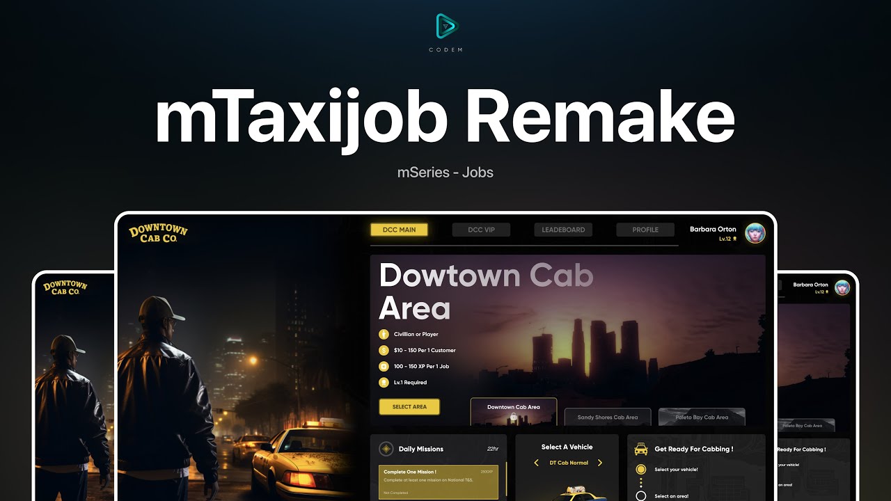 CodeM mTaxijob Remake | discord.gg/zj3QsUfxWs