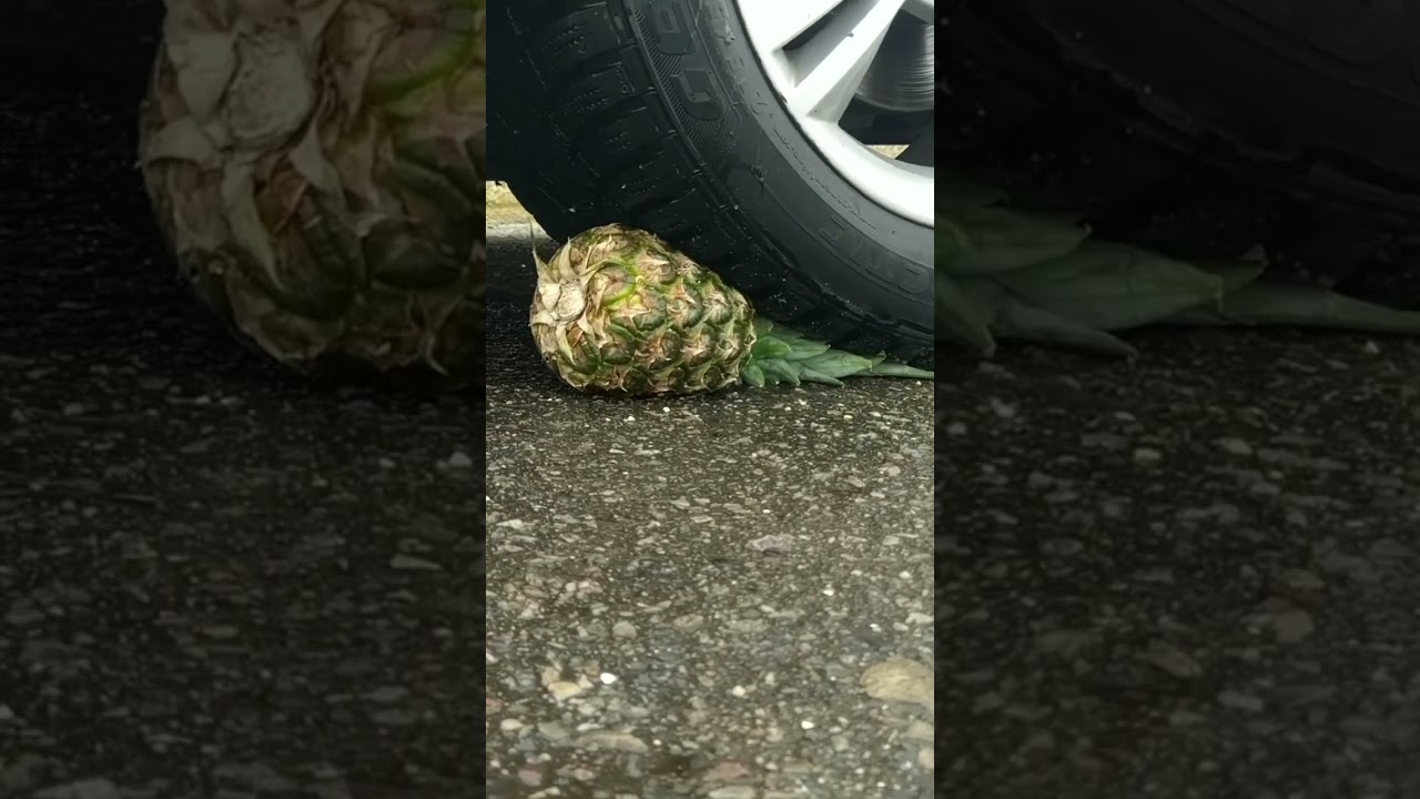 Pineapple  vs Car 🍍🚗